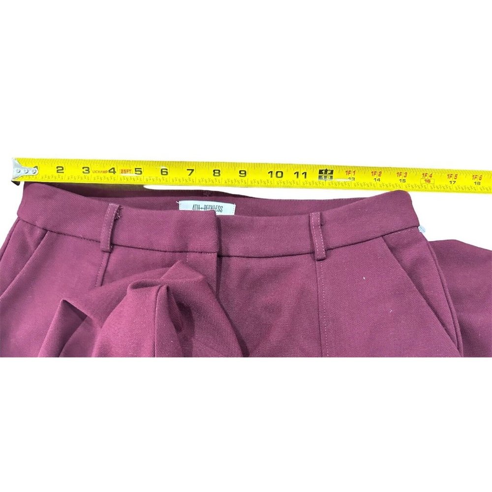4TH RECKLESS Women's Burgundy Jogger LARGE - Picture 5 of 6